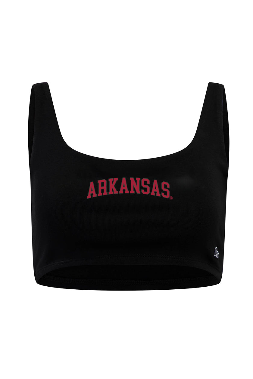 University of Arkansas Scoop Neck Crop Top