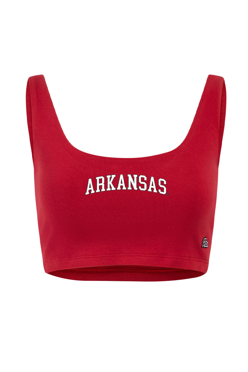 University of Arkansas Scoop Neck Crop Top