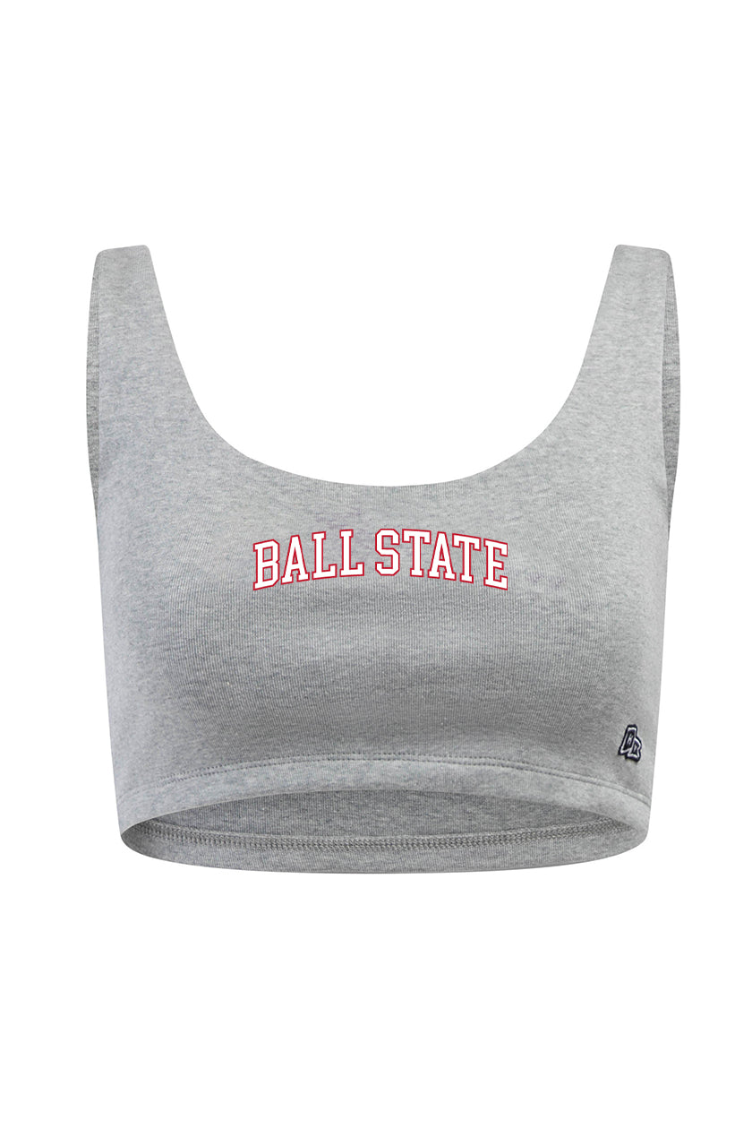 Ball State Scoop Neck Crop Top