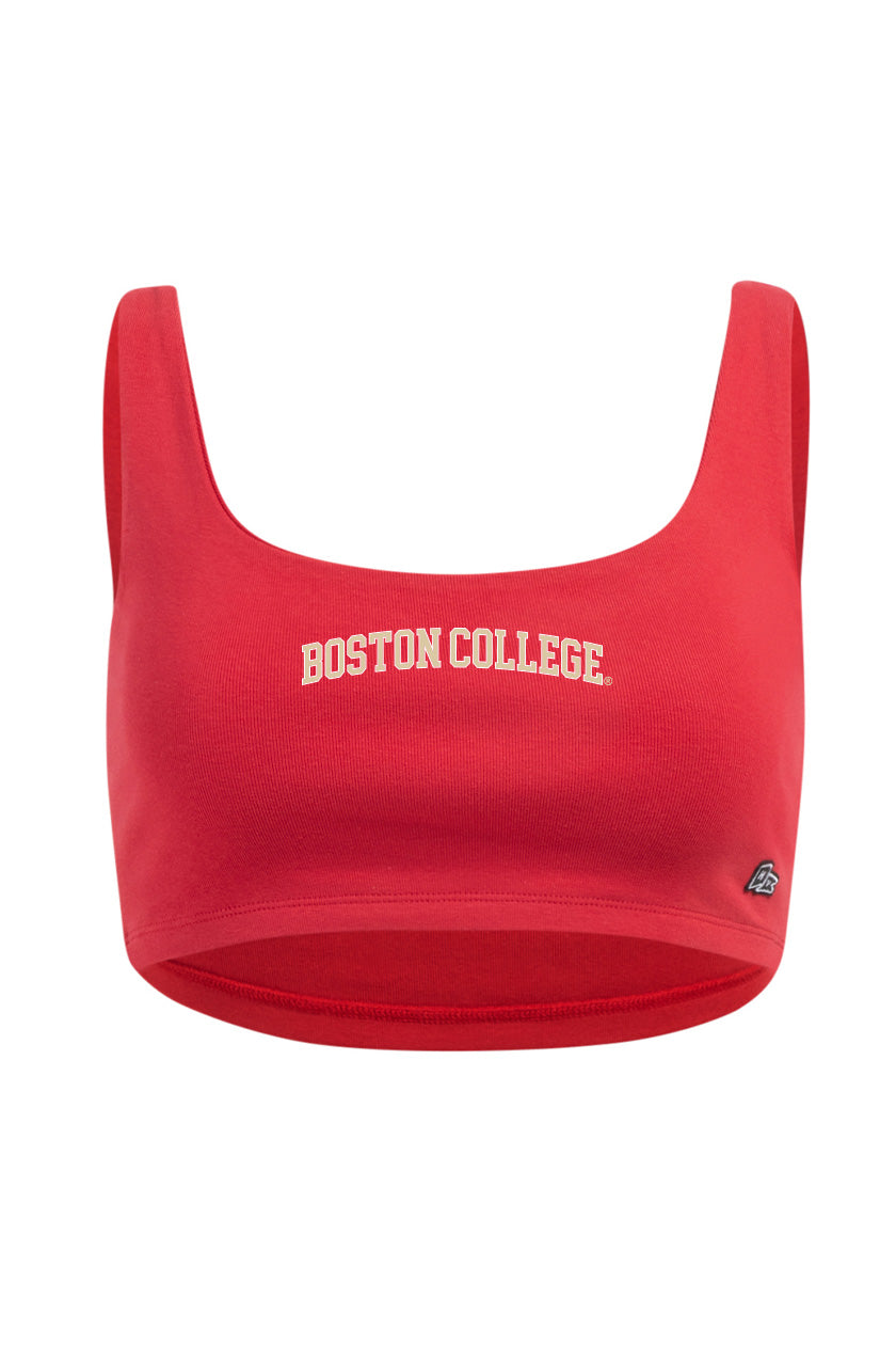 Boston College Scoop Neck Crop Top