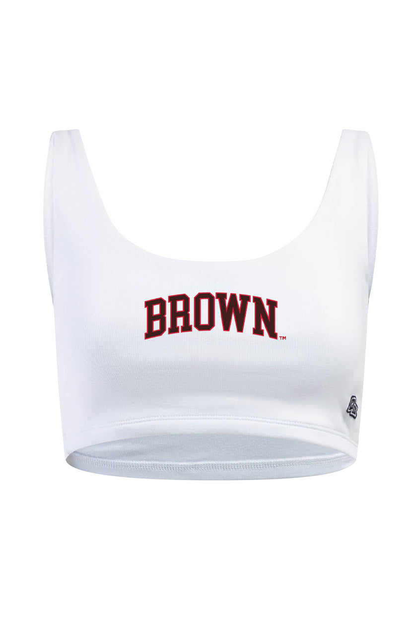 Brown University Scoop Neck Crop Top