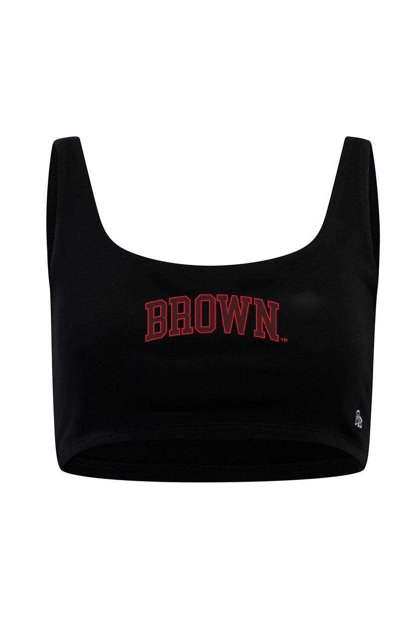 Brown University Scoop Neck Crop Top