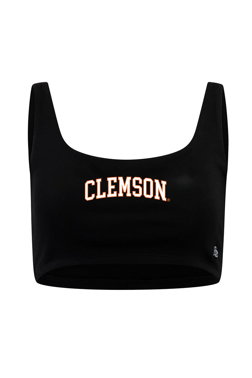 Clemson University Scoop Neck Crop Top