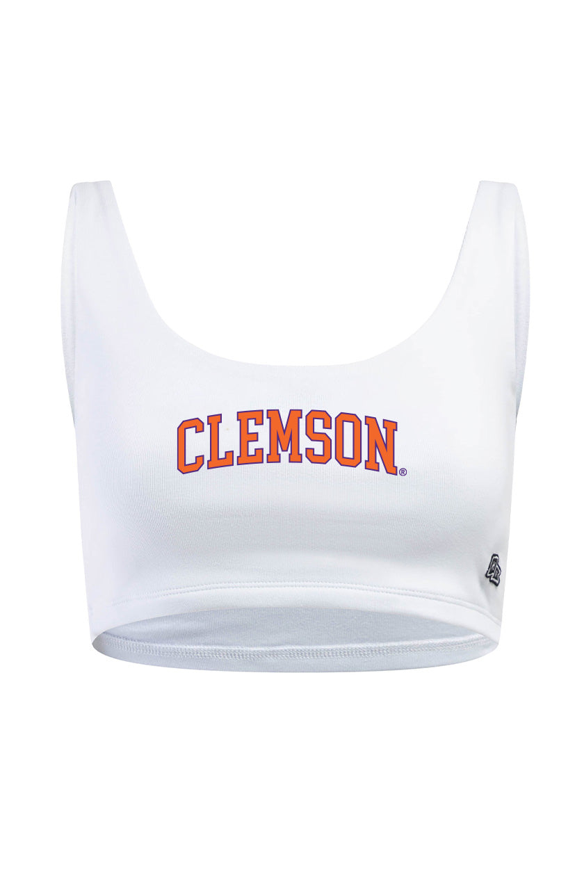 Clemson University Scoop Neck Crop Top