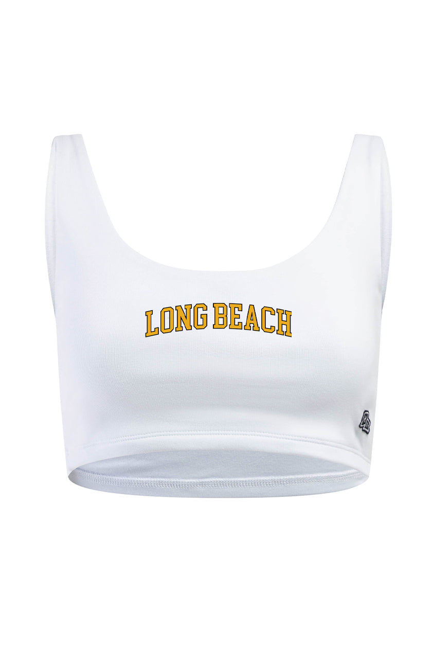 Long Beach State Scoop Neck Crop Top