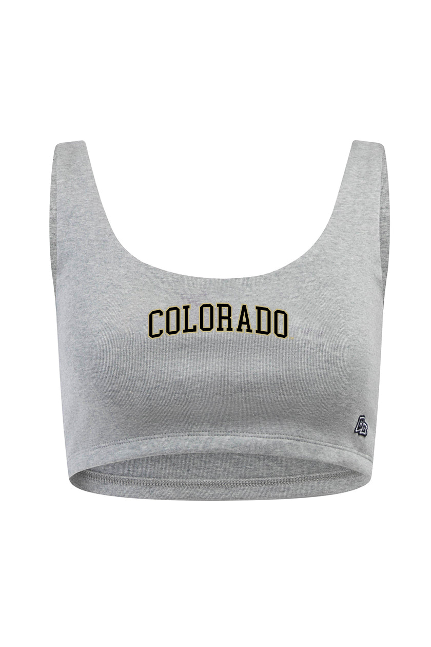 CU Boulder Scoop Neck Crop Top