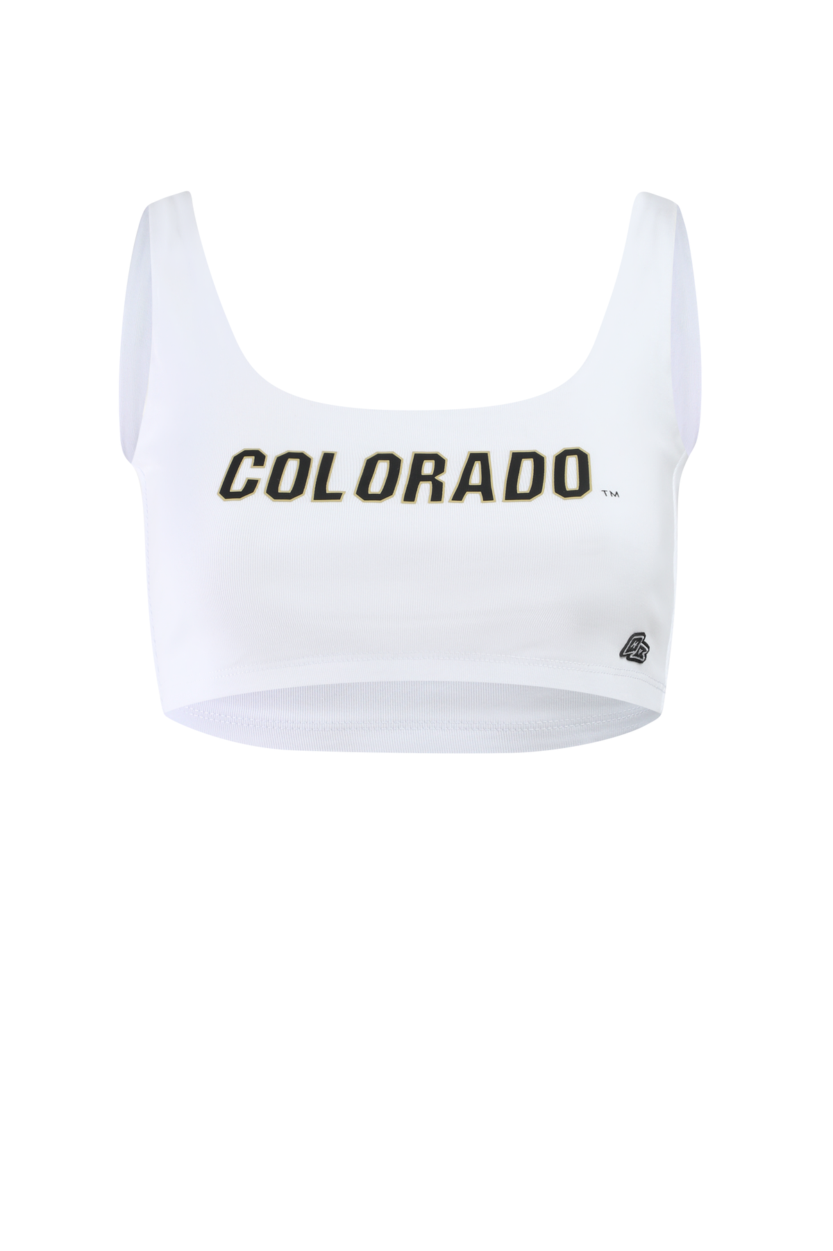 CU Boulder Scoop Neck Crop Top