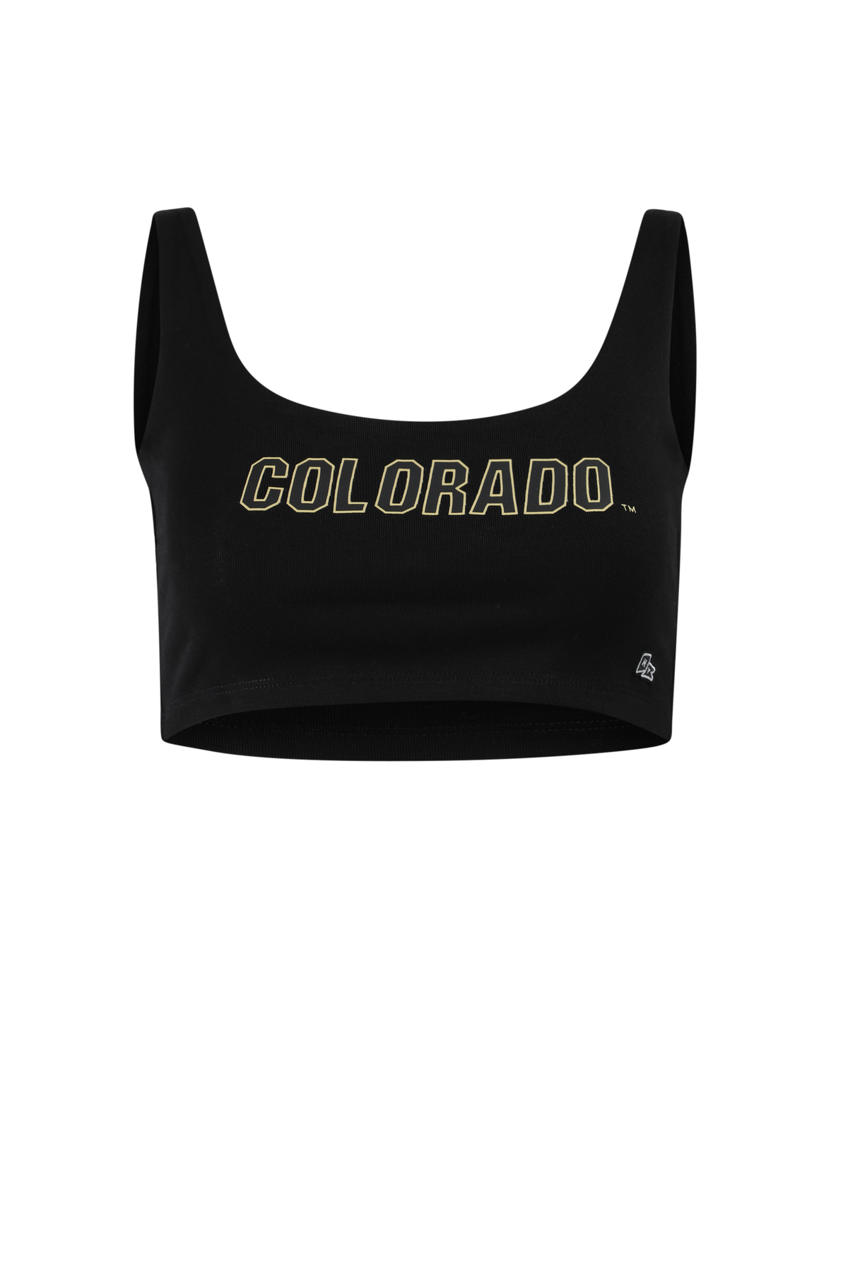 CU Boulder Scoop Neck Crop Top