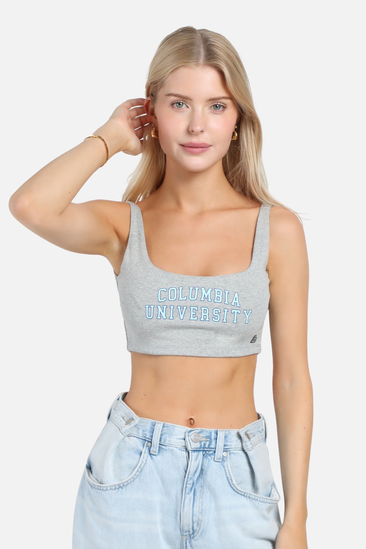 Columbia University Scoop Neck Crop Top