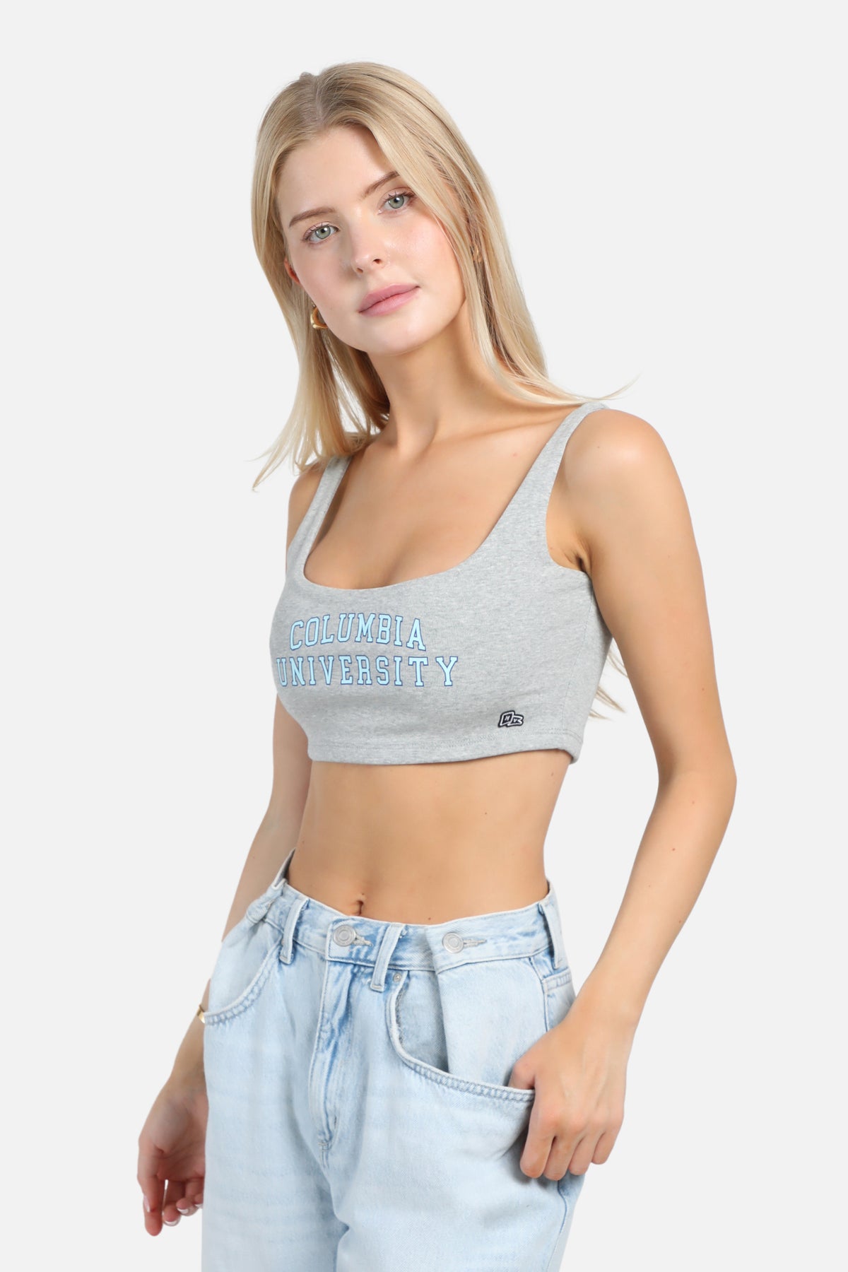 Columbia University Scoop Neck Crop Top