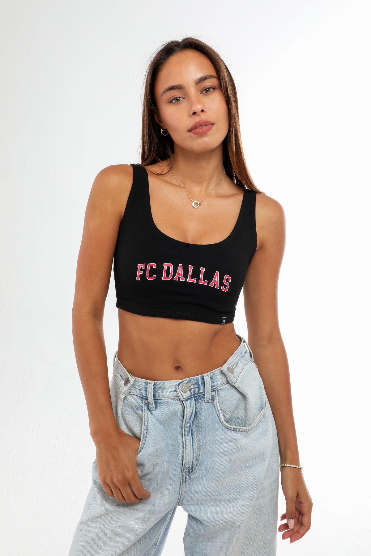 FC Dallas Scoop Neck Crop Top