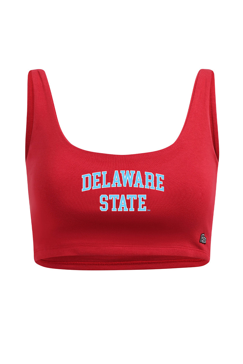 Delaware State Scoop Neck Crop Top