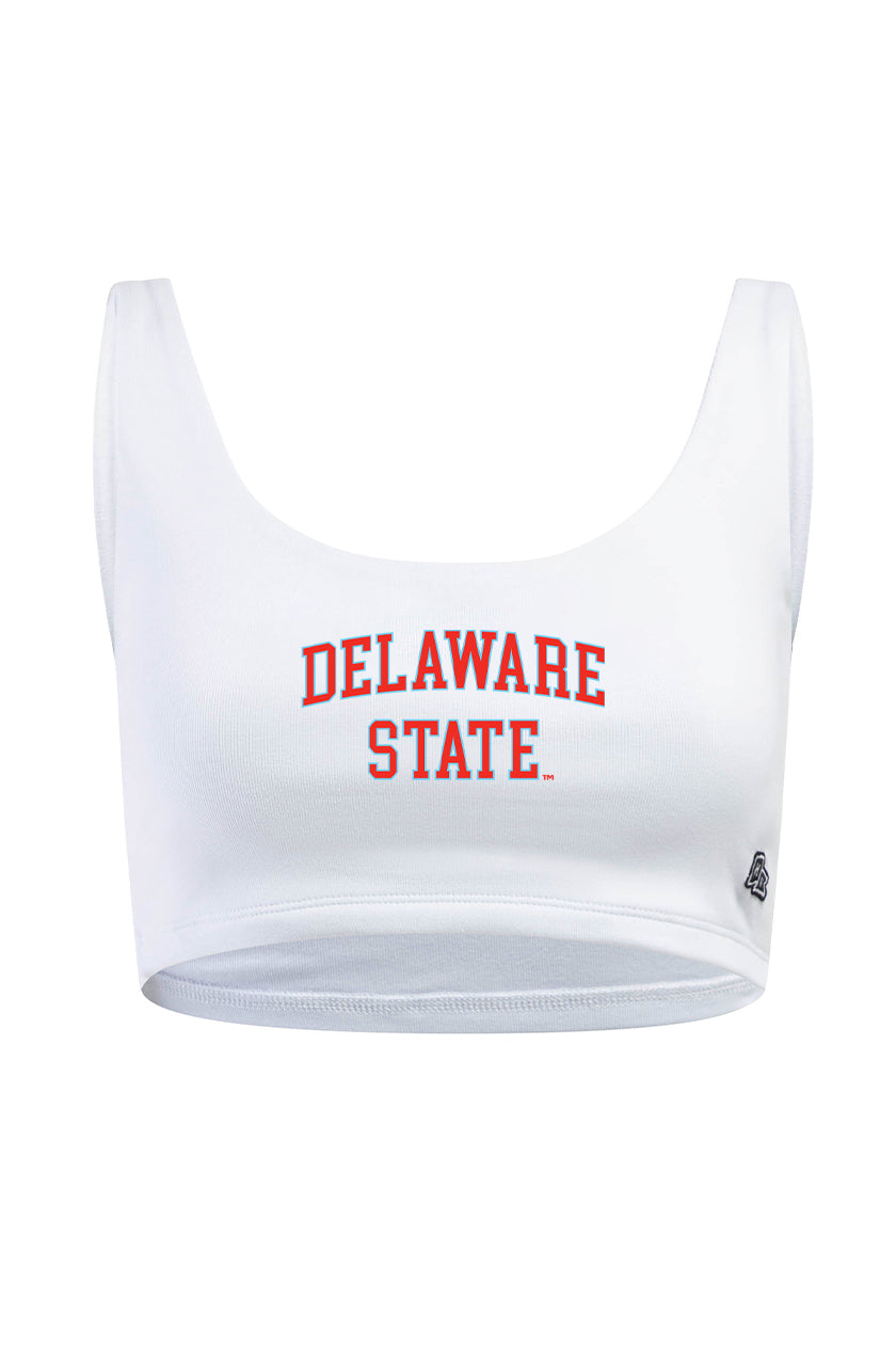 Delaware State Scoop Neck Crop Top