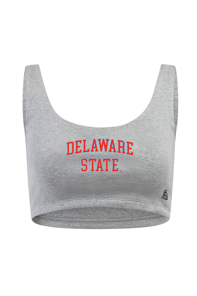 Delaware State Scoop Neck Crop Top