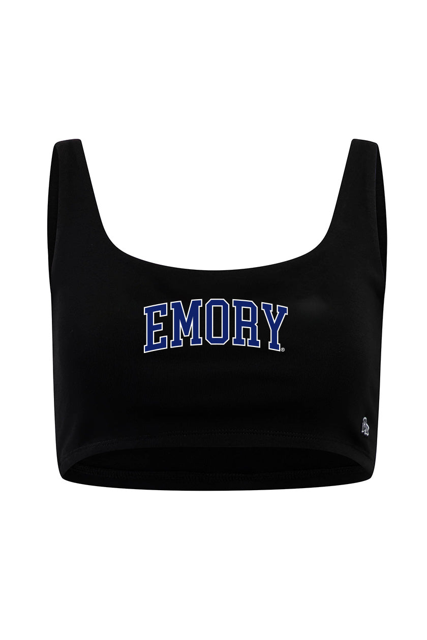 Emory University Scoop Neck Crop Top