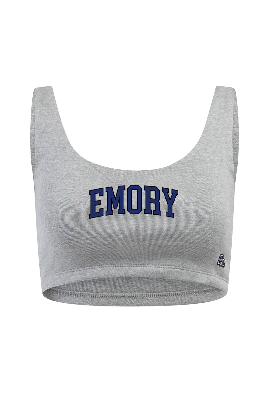 Emory University Scoop Neck Crop Top