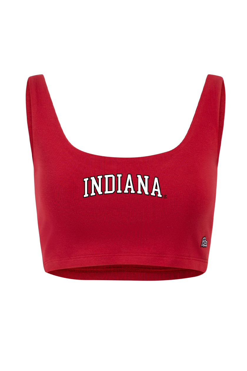 Indiana University Scoop Neck Crop Top