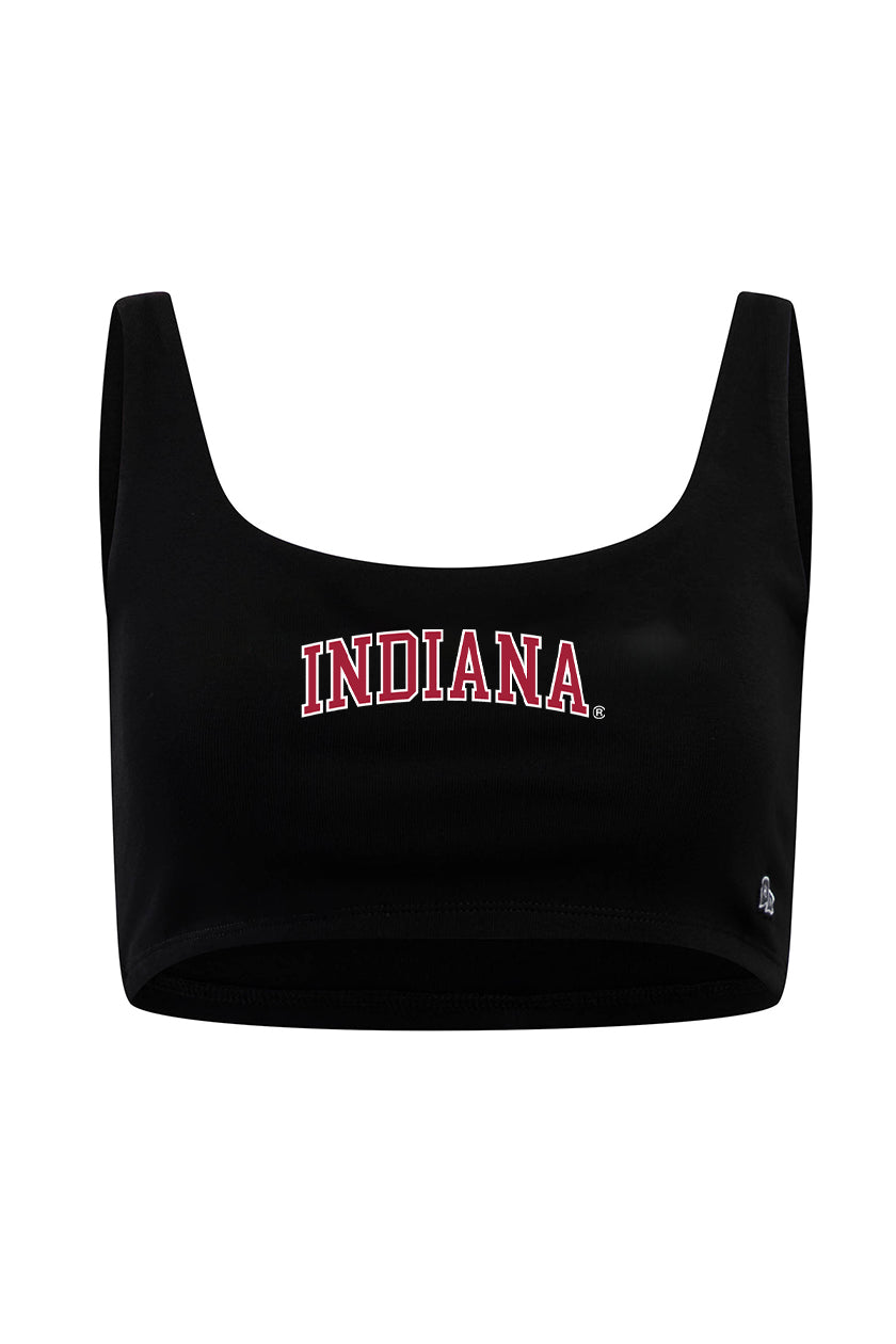 Indiana University Scoop Neck Crop Top