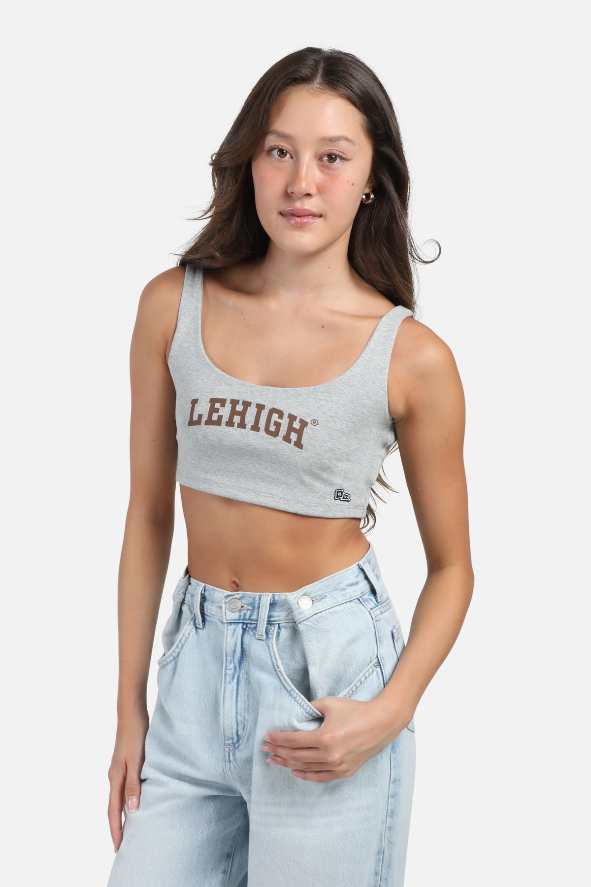 Lehigh University Scoop Neck Crop Top