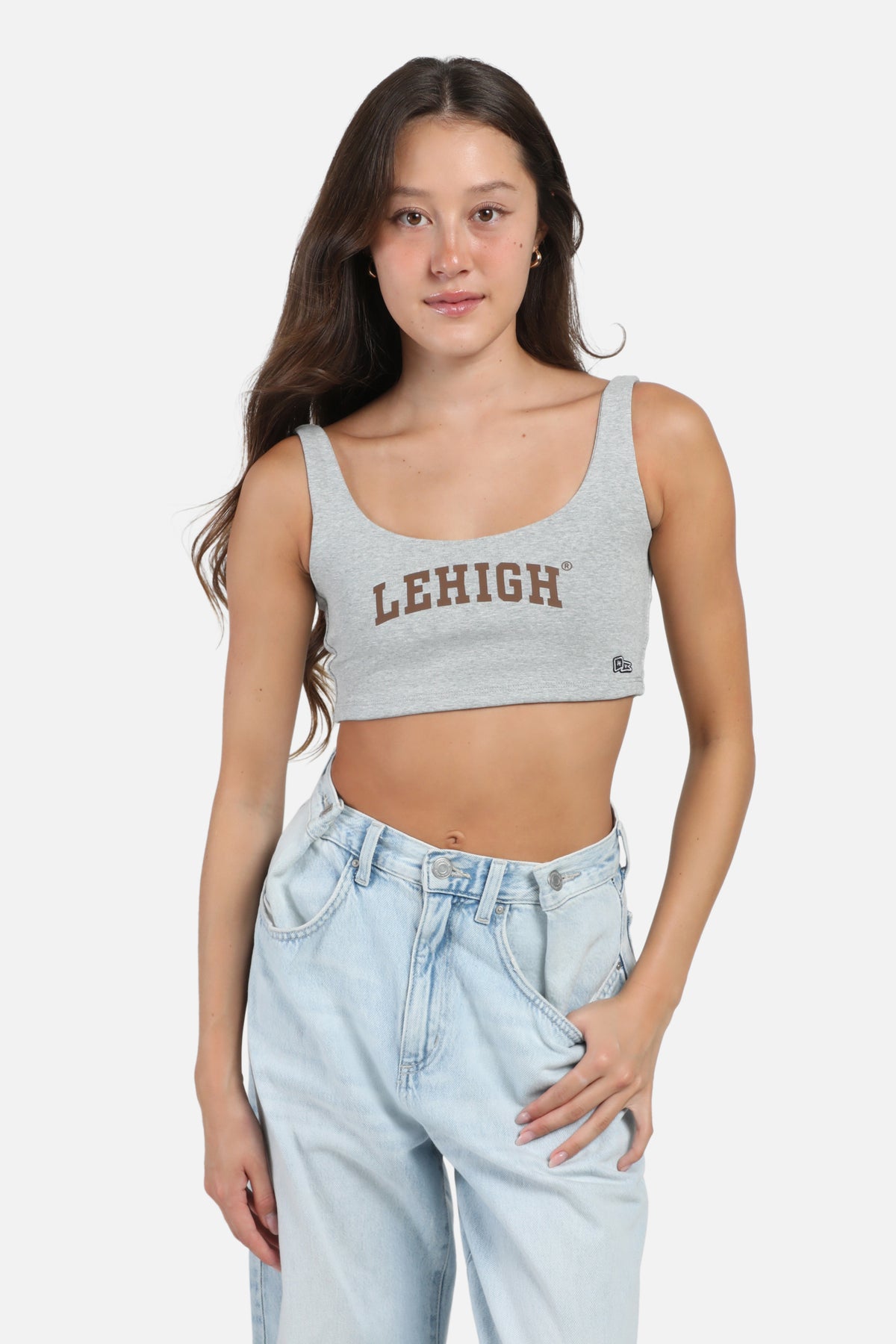 Lehigh University Scoop Neck Crop Top