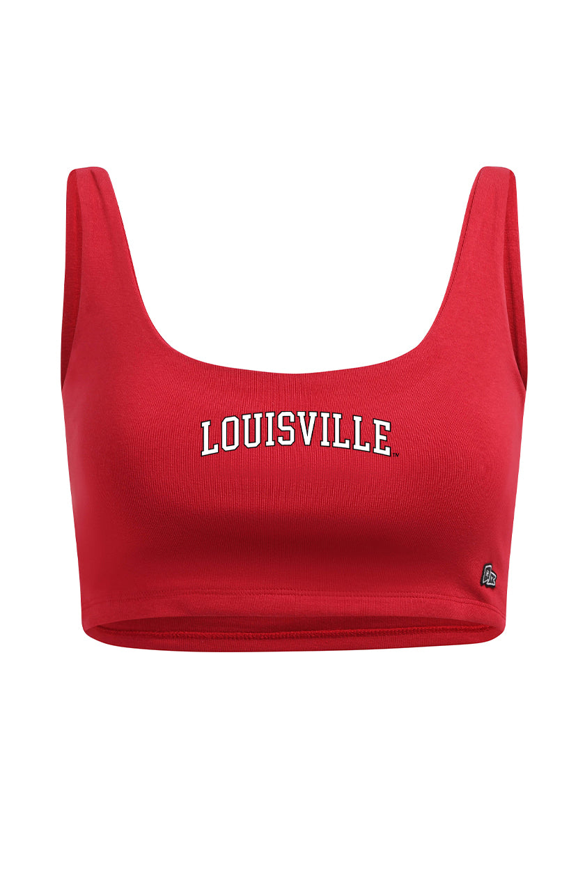 University of Louisville Scoop Neck Crop Top