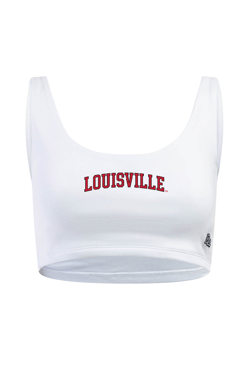 University of Louisville Scoop Neck Crop Top