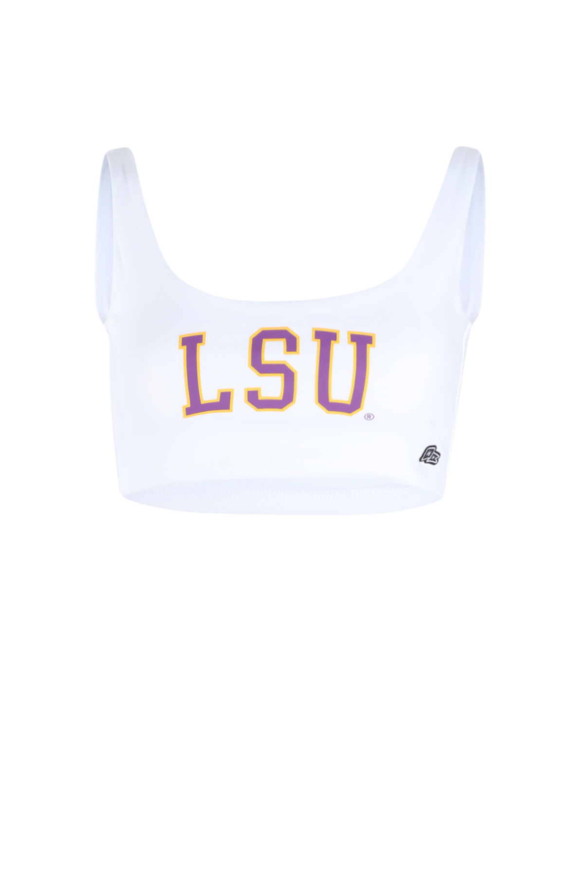 LSU Scoop Neck Crop Top