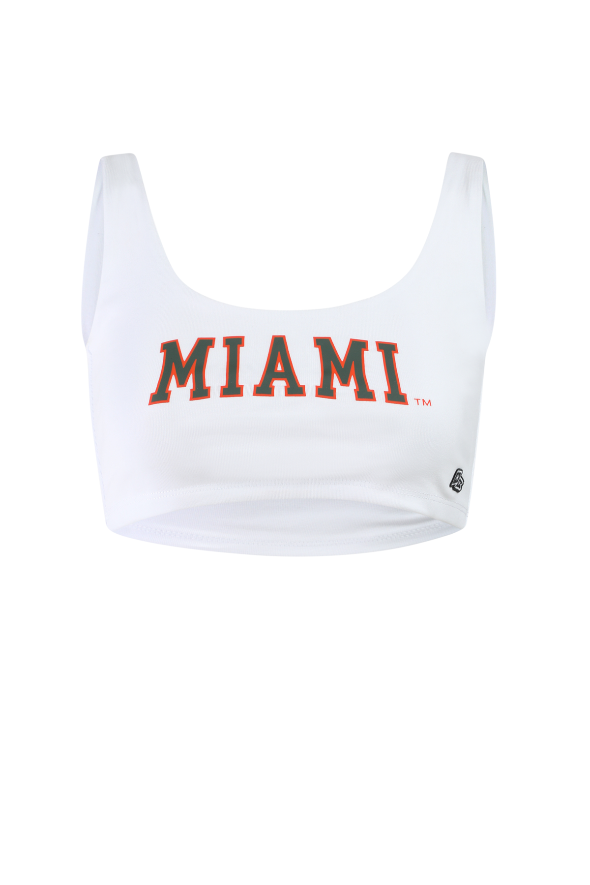 University of Miami Scoop Neck Crop Top