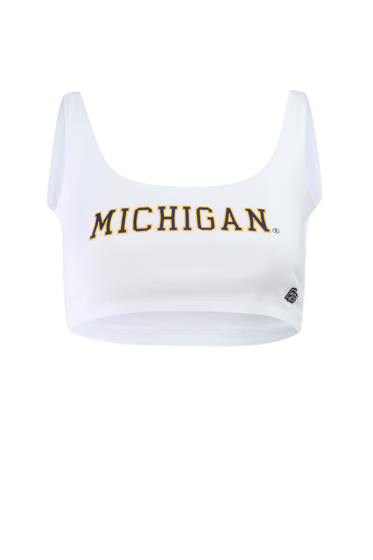 University of Michigan Scoop Neck Crop Top