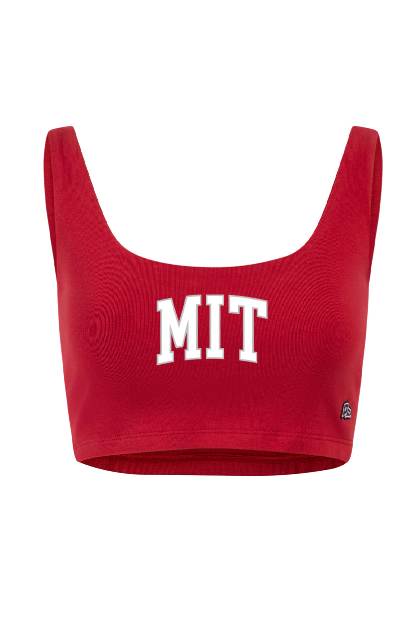 Massachusetts Institute of Technology Scoop Neck Crop Top