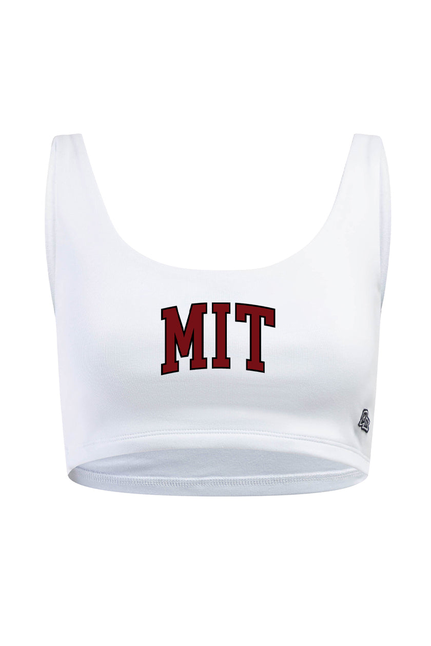 Massachusetts Institute of Technology Scoop Neck Crop Top