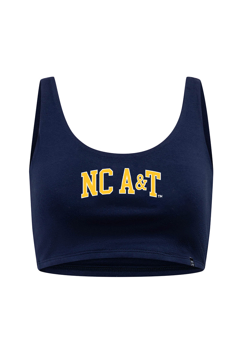 North Carolina A&T State University Scoop Neck Crop Top