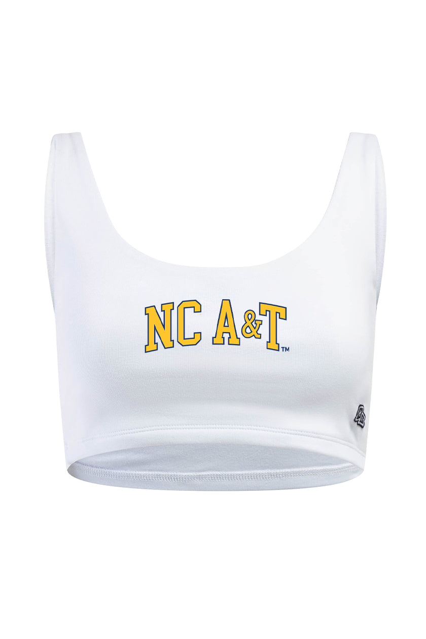 North Carolina A&T State University Scoop Neck Crop Top