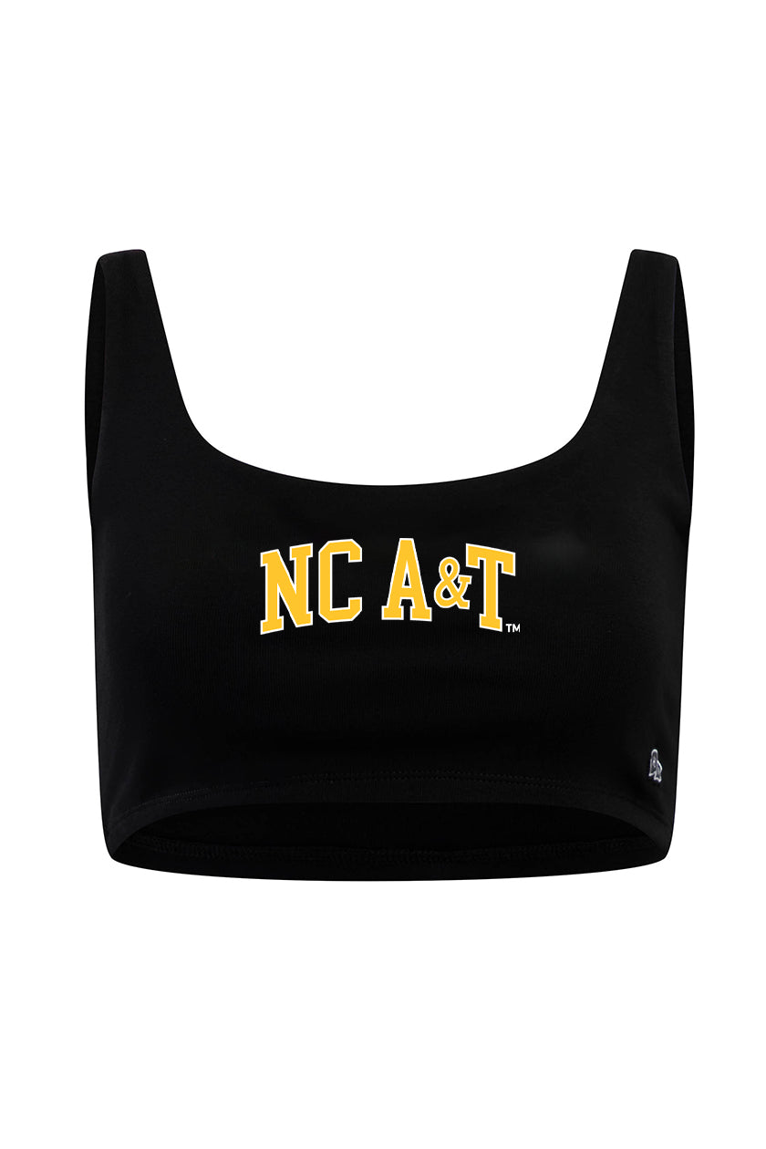 North Carolina A&T State University Scoop Neck Crop Top