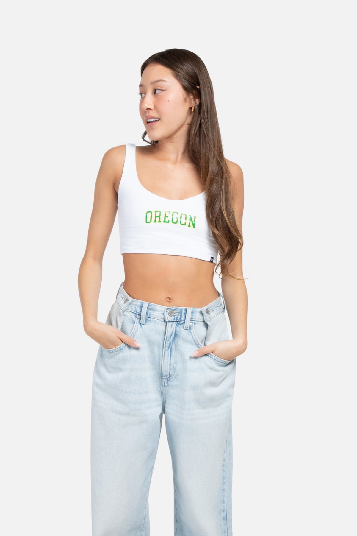 University of Oregon | Scoop Neck Crop Top