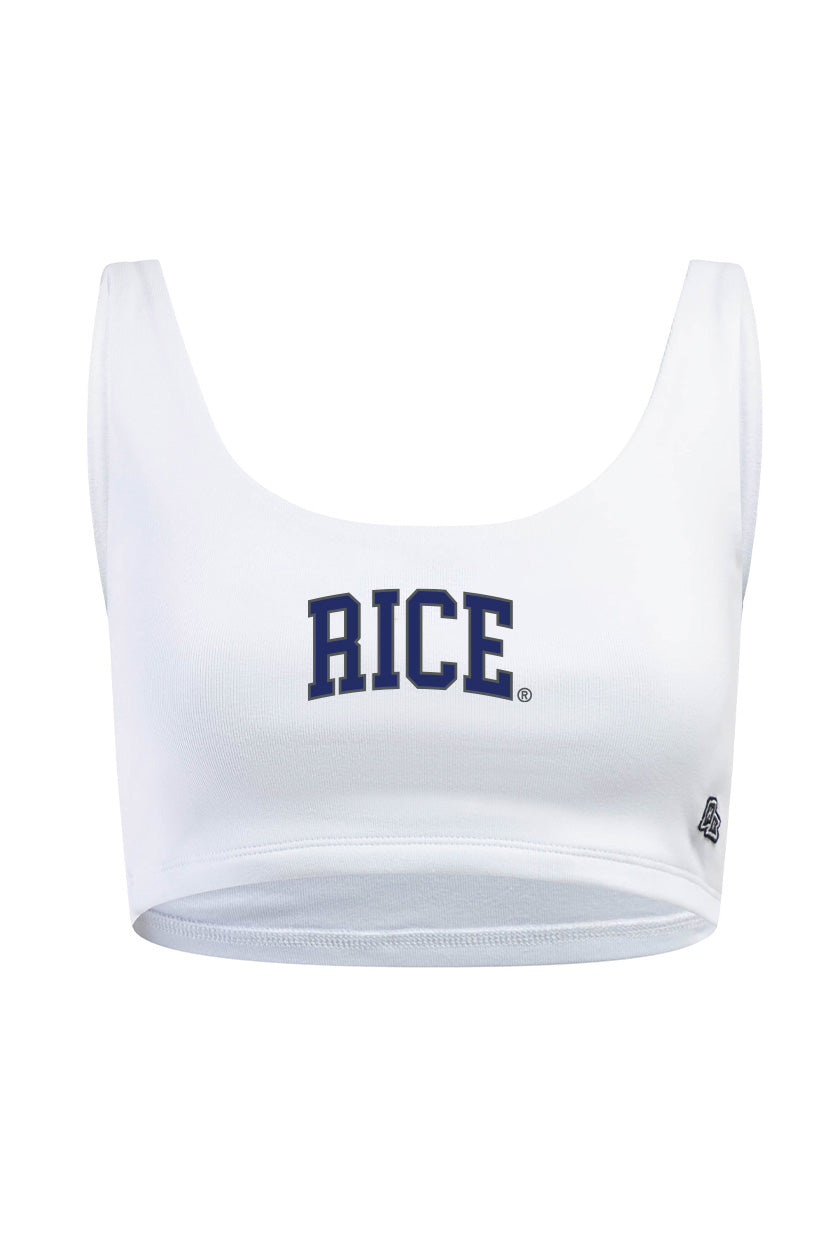 Rice University Scoop Neck Crop Top