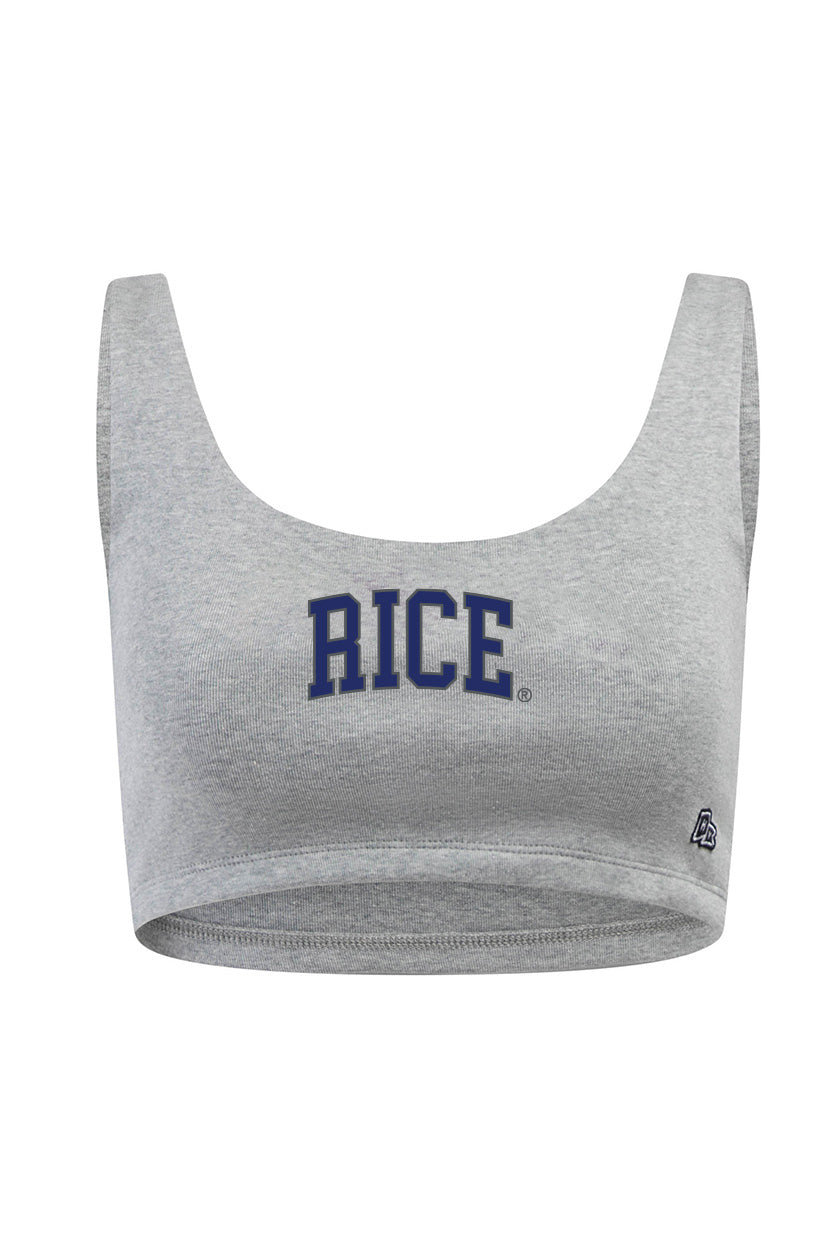 Rice University Scoop Neck Crop Top