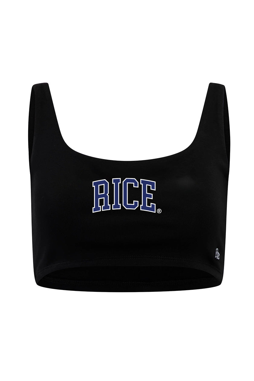 Rice University Scoop Neck Crop Top