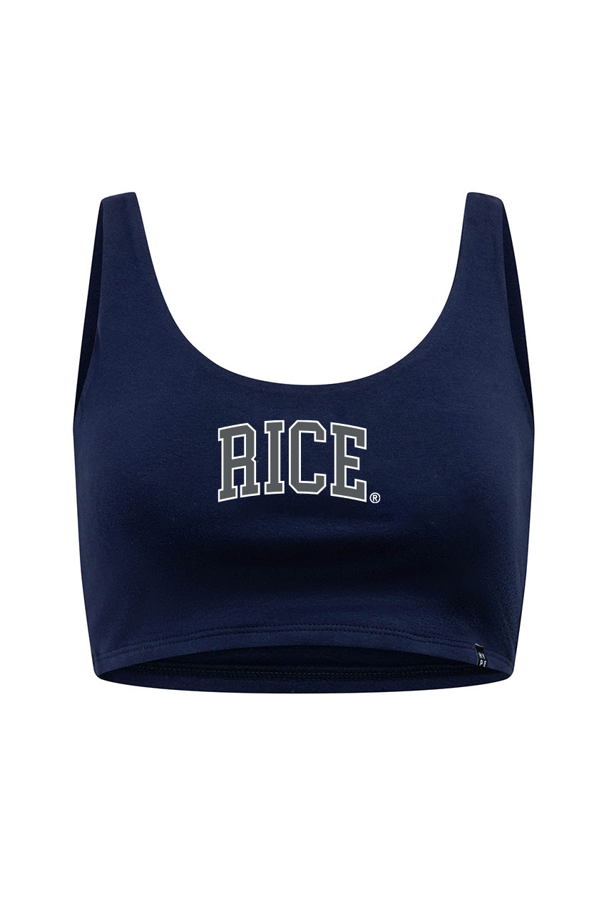 Rice University Scoop Neck Crop Top