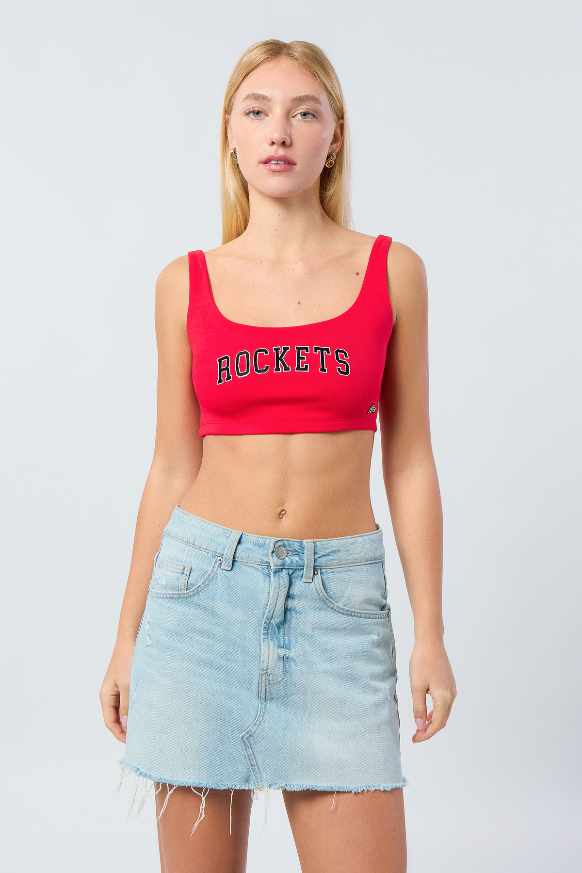 Houston Rockets Scoop Neck Crop Top