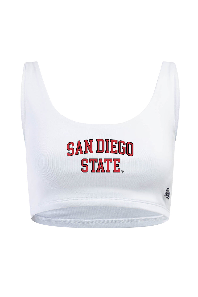 SDSU | Scoop Neck Crop Top