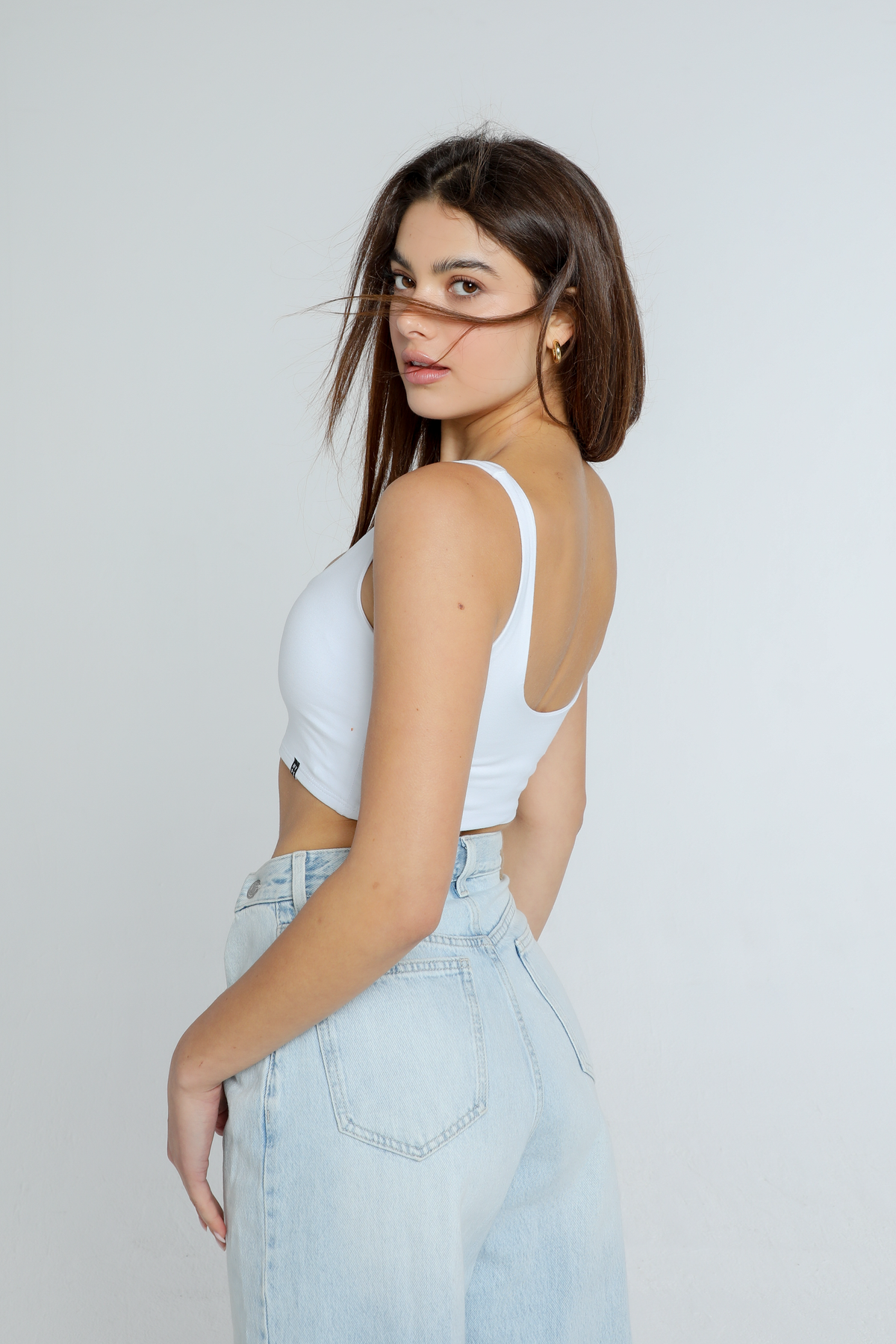 UT Austin | Scoop Neck Crop Top