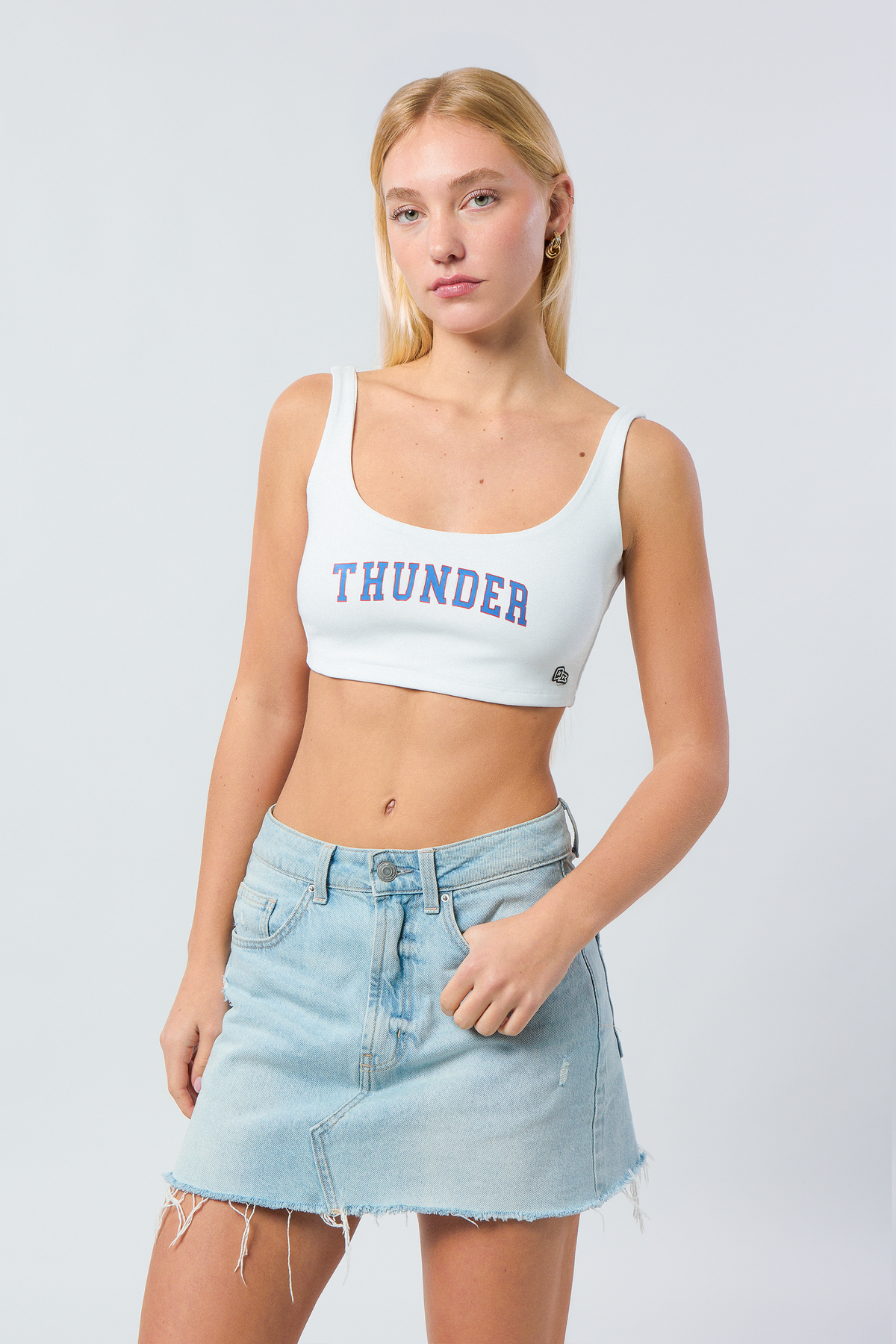 Oklahoma City Thunder Scoop Neck Crop Top