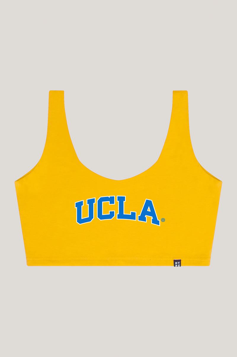 Ucla Jersey Ladies Crop Top White - Campus Store