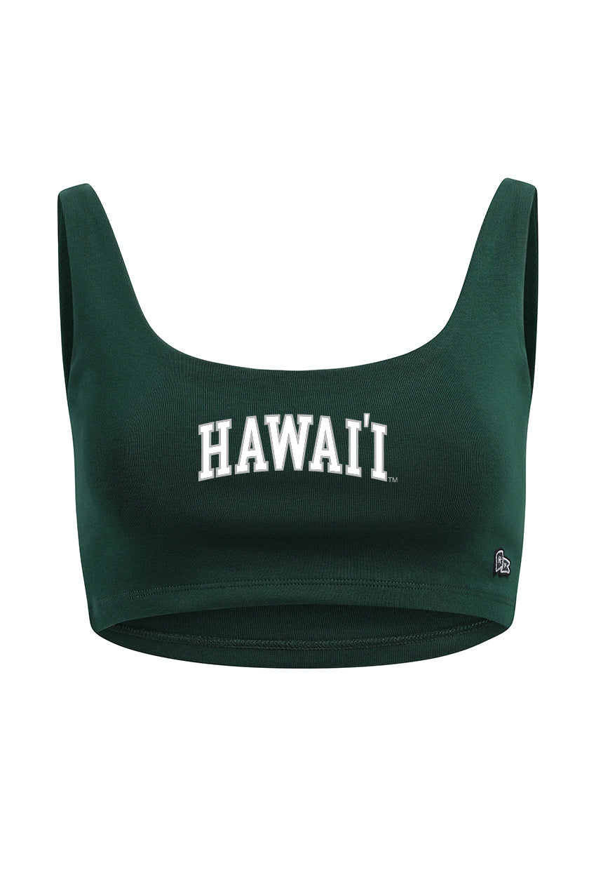 Hawaii Scoop Neck Crop Top