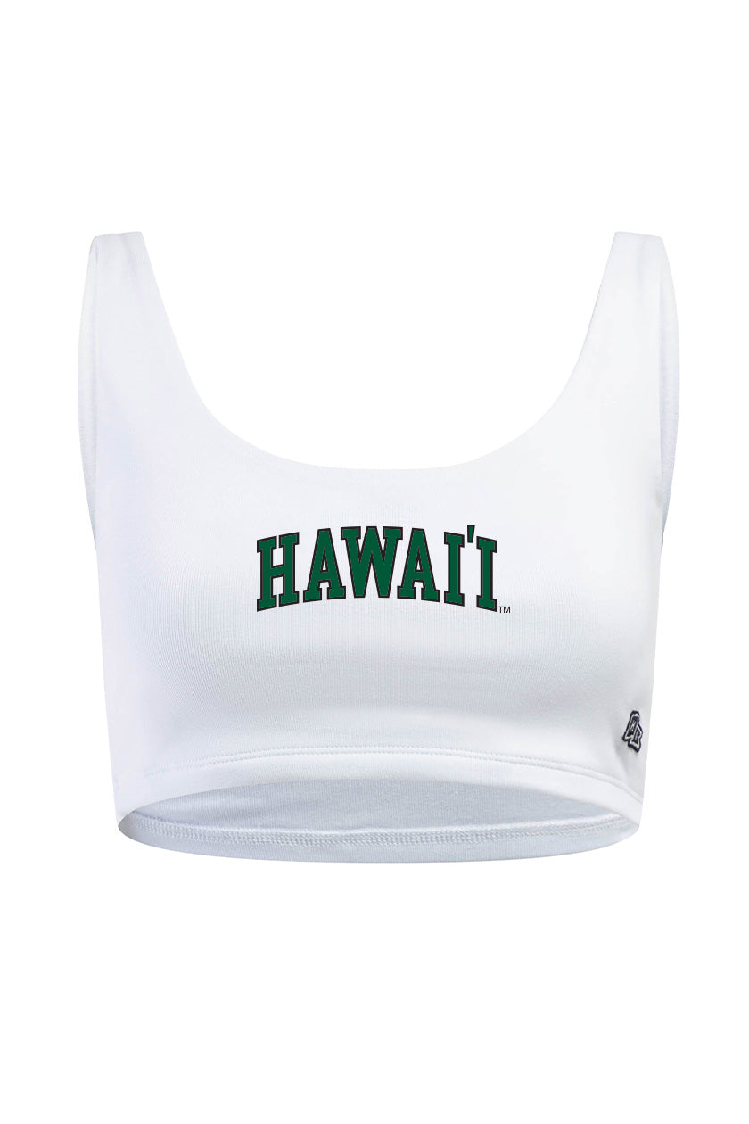 Hawaii Scoop Neck Crop Top