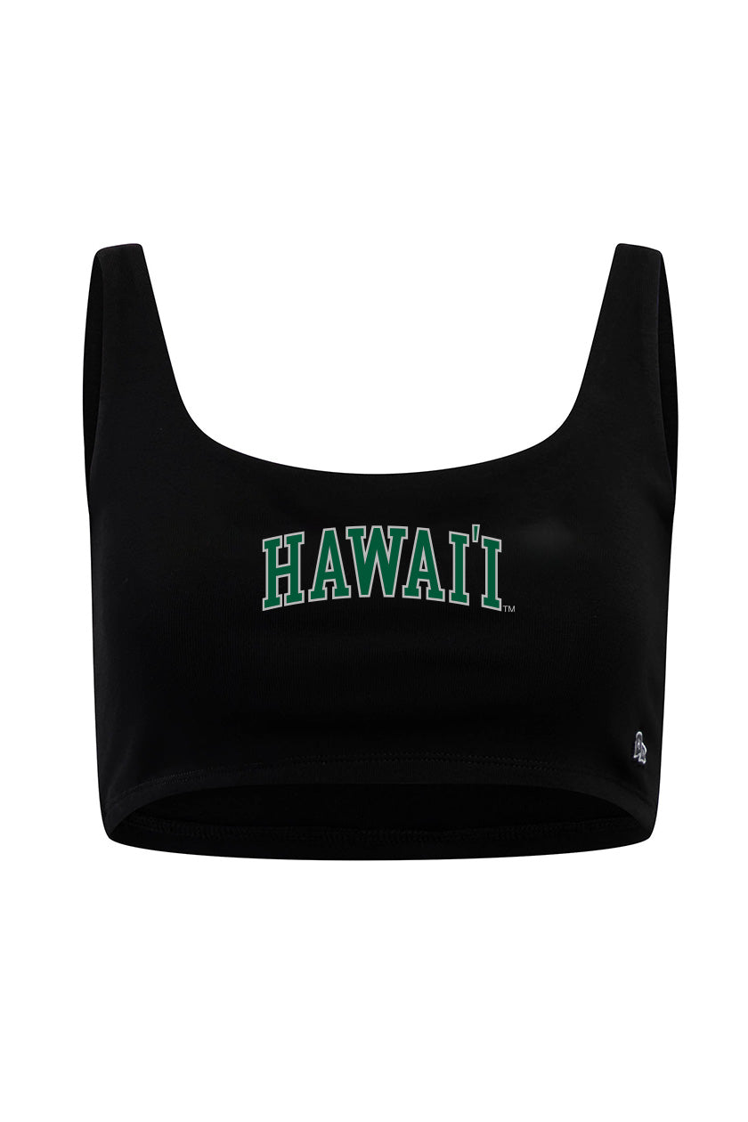 Hawaii Scoop Neck Crop Top