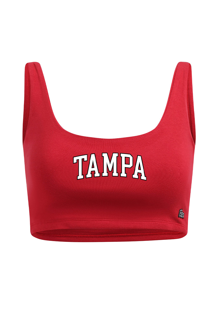 University of Tampa Scoop Neck Crop Top