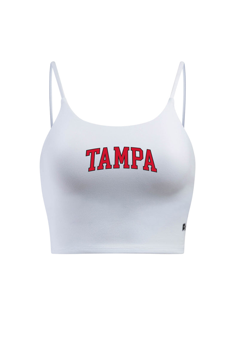 University of Tampa Bra Tank Top Medium / White | Hype and Vice