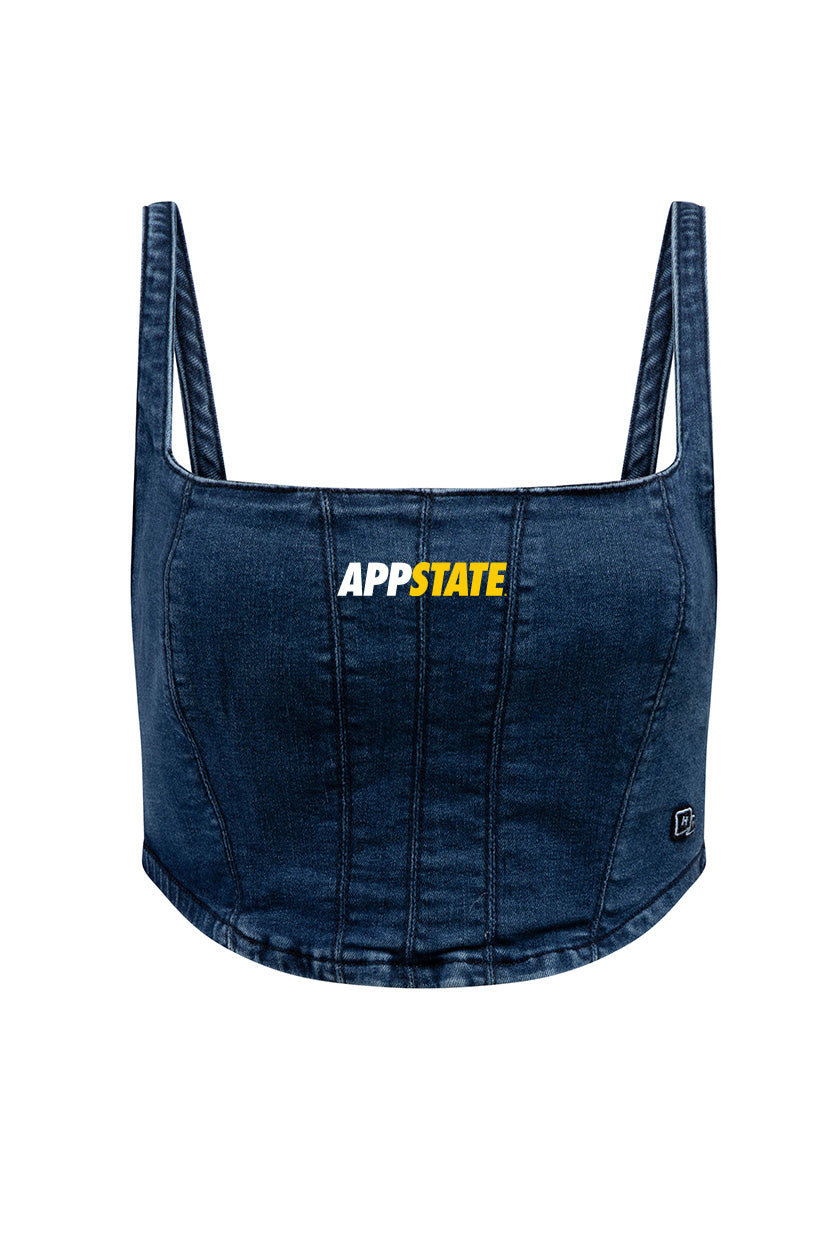 Appalachian State University Denim Corset